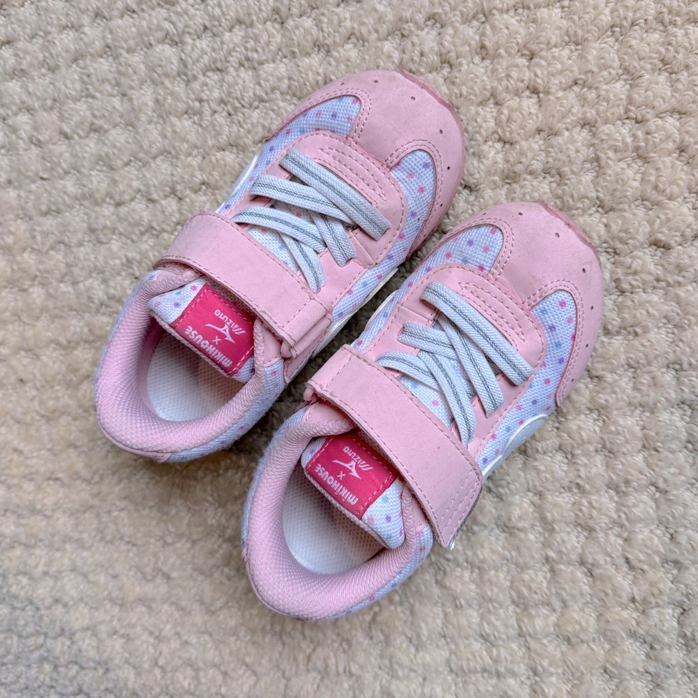 Mikihouse X Mixuno Kid’s Pink Polkadot Sneakers